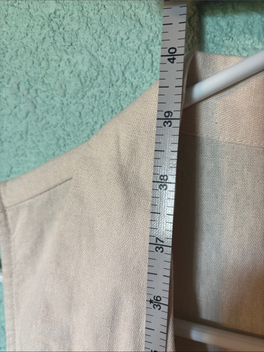 ForCynthia Sleeveless Button-Front Cream Midi Dress 55% Linen Medium NWT - Picture 6 of 8